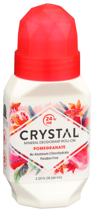 Deodorant, Roll-On, Mineral, Pomegranate, 2.25oz