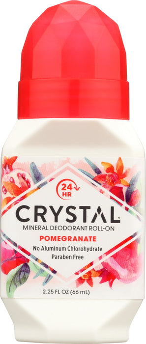 Deodorant, Roll-On, Mineral, Pomegranate, 2.25oz