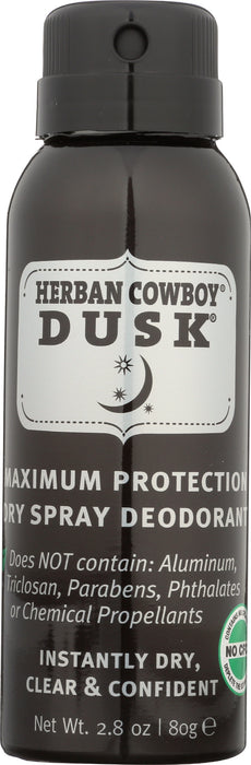 Dry Spray Deodorant, Dusk, 2.8 oz