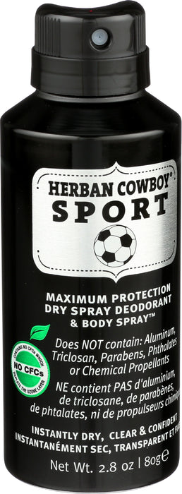 Dry Spray Deodorant, Sport, 2.8 oz