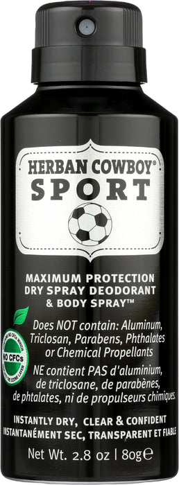 Dry Spray Deodorant, Sport, 2.8 oz