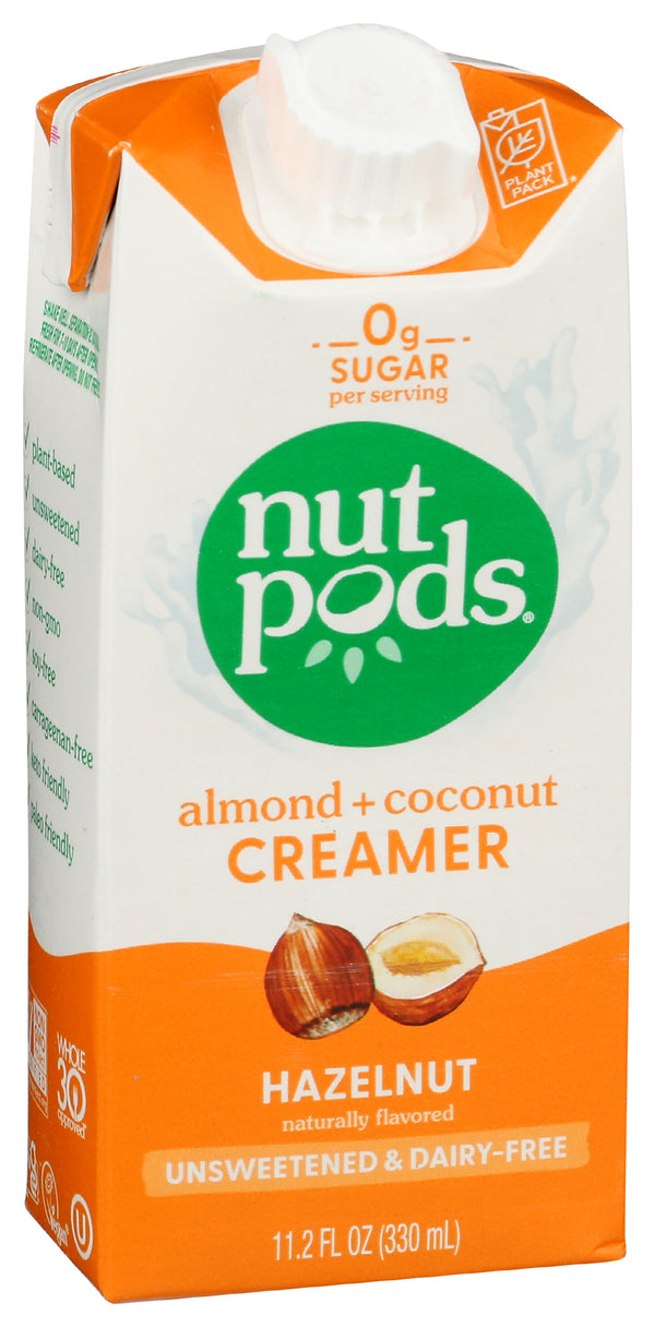 Almond Coconut Creamer Unsweetened, Hazelnut, DF, 11.2 floz