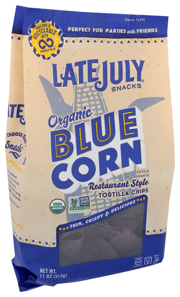 Blue Corn Sea Salt Tortilla Chips, Org, 10.1 oz