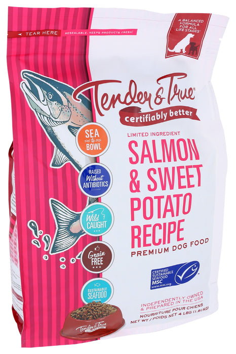 Dog Food, Salmon & Sweet Potato, 4 lb