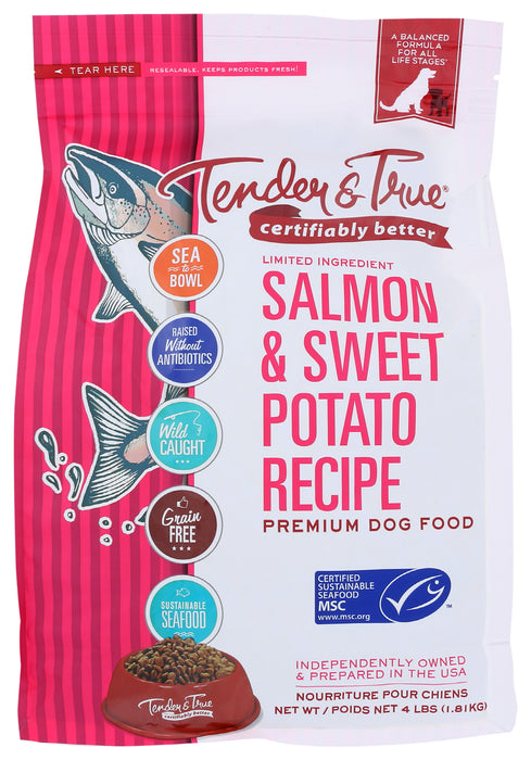 Dog Food, Salmon & Sweet Potato, 4 lb