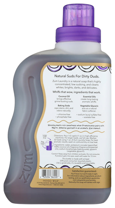 Laundry Soap, Frankincense & Myrrh, 32 floz