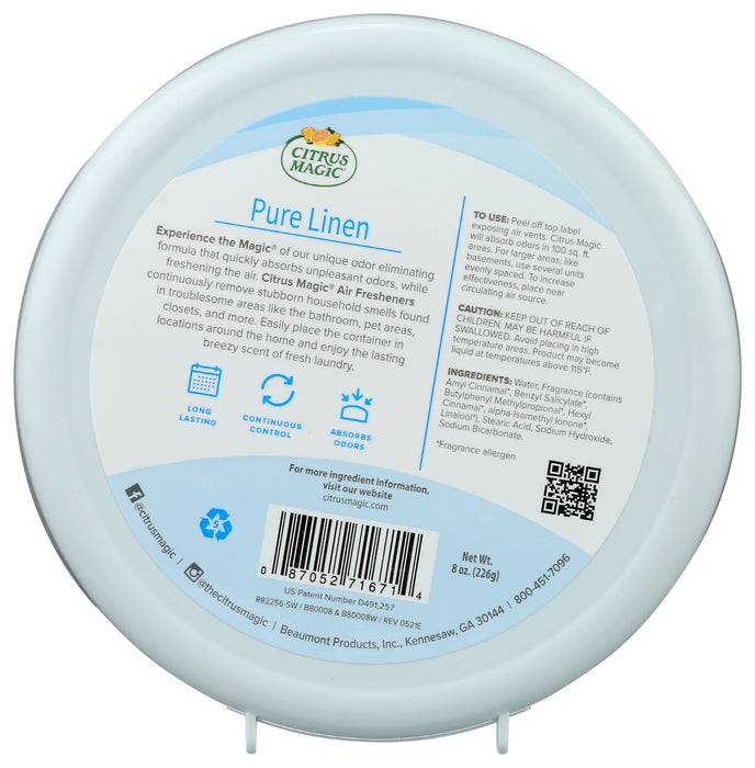 Solid Air Freshener, Pure Linen, 8 oz