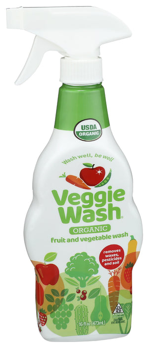 Veggie Wash w/Sprayer, Org, 16 floz