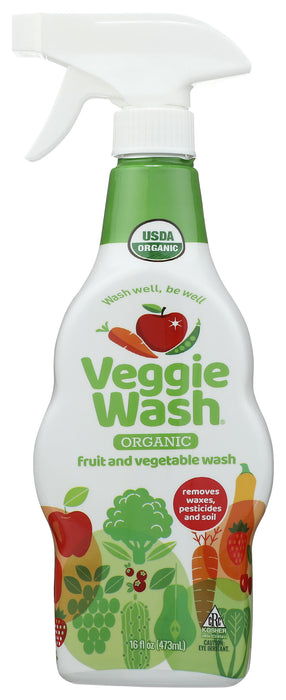 Veggie Wash w/Sprayer, Org, 16 floz
