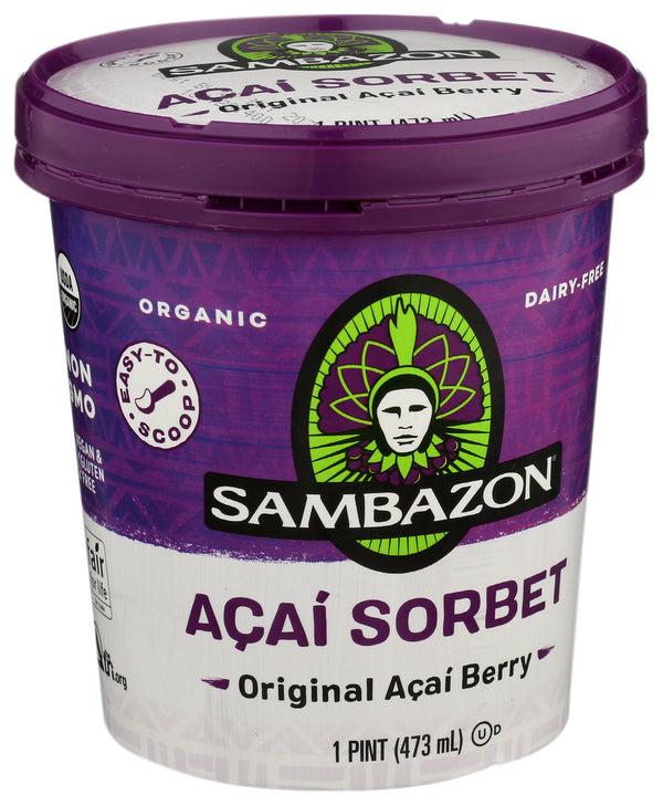 Original Acai Sorbet, Org, 1 pint