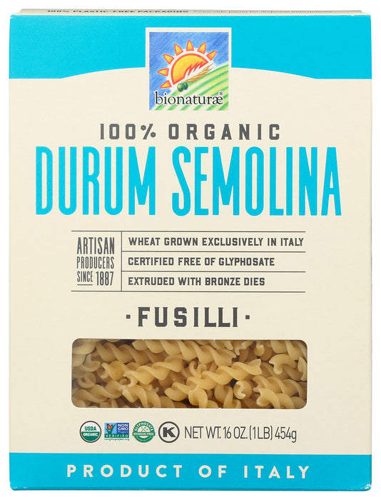 Fusilli Pasta, Org, 16 oz