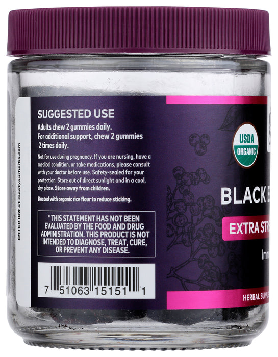 Black Elderberry, Extra Strength, 40 vgummy