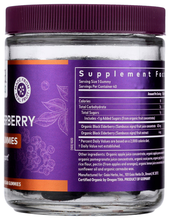 Black Elderberry, Kids Everyday, 40 vgummy