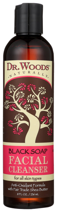 Black Soap Facial Cleanser with Shea Butter, 8oz