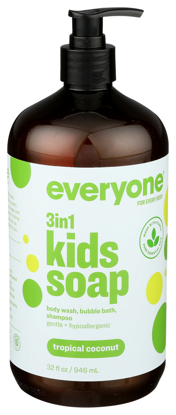 3in1 Kids Soap, Tropical Coconut Twist, 32 floz