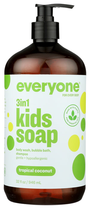 3in1 Kids Soap, Tropical Coconut Twist, 32 floz