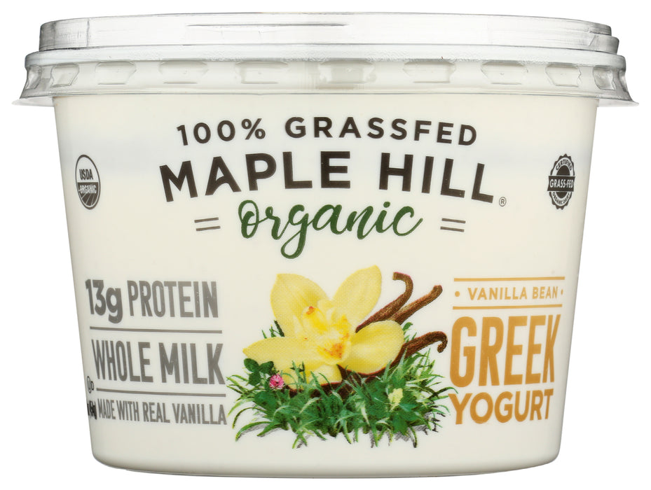 Greek Yogurt, Grassfed WM, Vanilla, Org, 16 oz