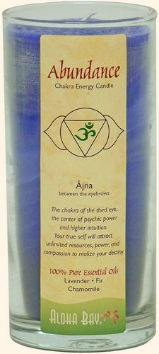 Candle, Chakra Energy Jar, Happiness Violet, 11 oz