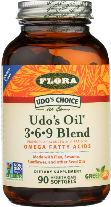 Udo's oil 3-6-9 Blend, 90 vsgel