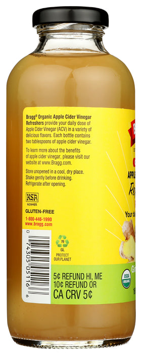 ACV Beverage, Ginger Lemon Honey, Org, 16 floz