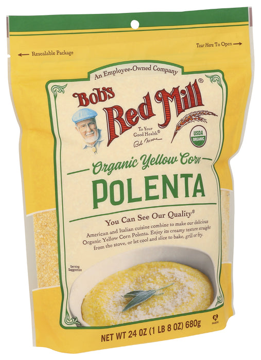 Corn Grits, Polenta, Org, 24 oz