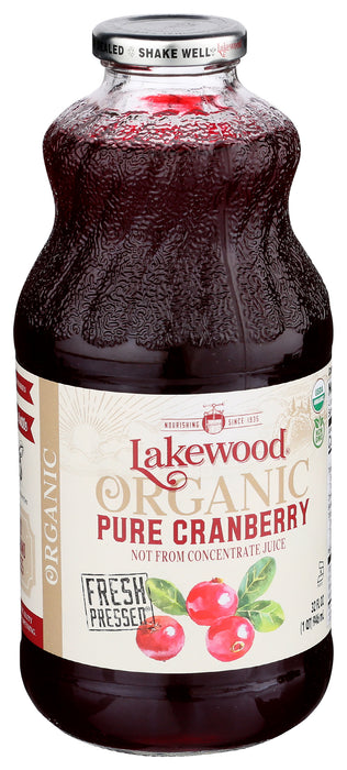 Pure Cranberry Juice, Org, 32 fl oz