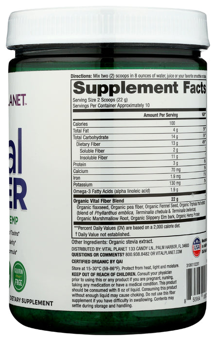 Vital Fiber, Org, 7.76 oz