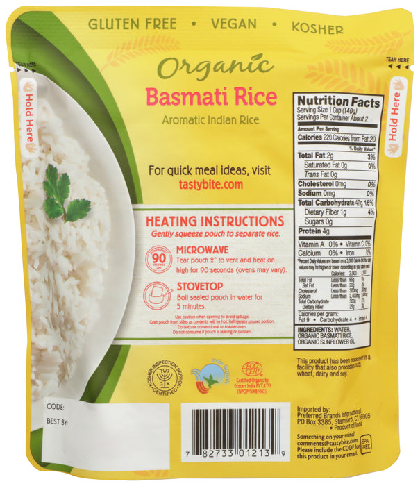 Basmati Rice, Org, 8.8 oz