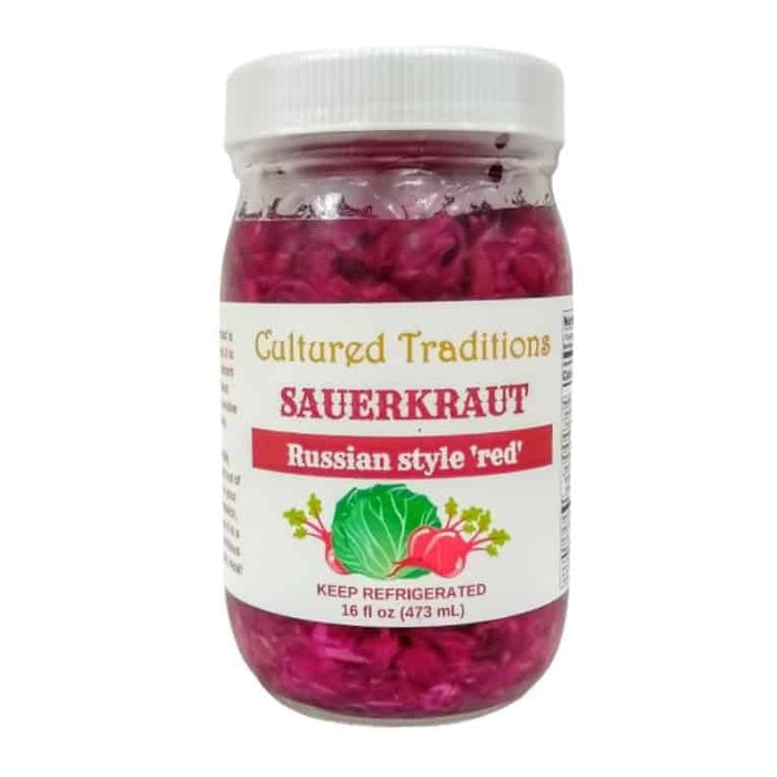 Russian Style Red Sauerkraut, 16 floz