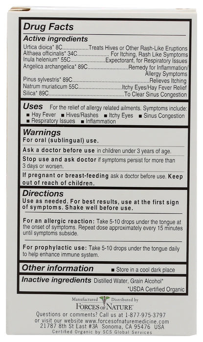 Allergy Maximum Strength, Org, 10 ml