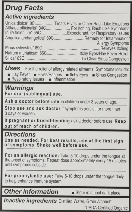 Allergy Maximum Strength, Org, 10 ml