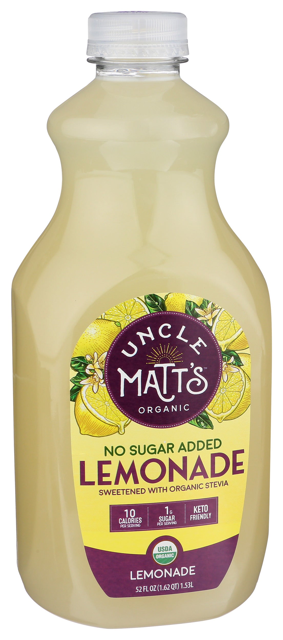 Lemonade, No Sugar Added, Org, 52 floz — Natures Pick Market