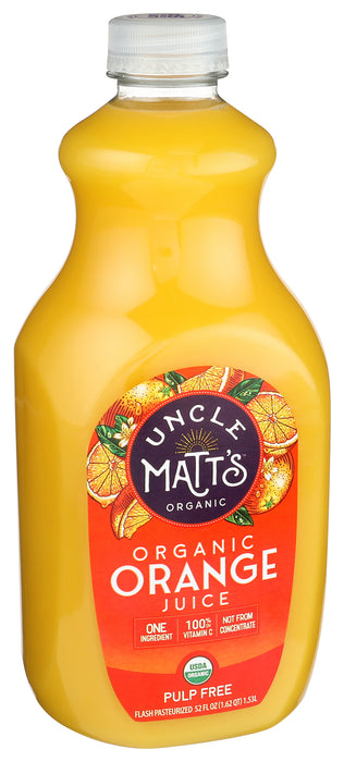 Orange Juice Pulp Free, Org, 52 floz