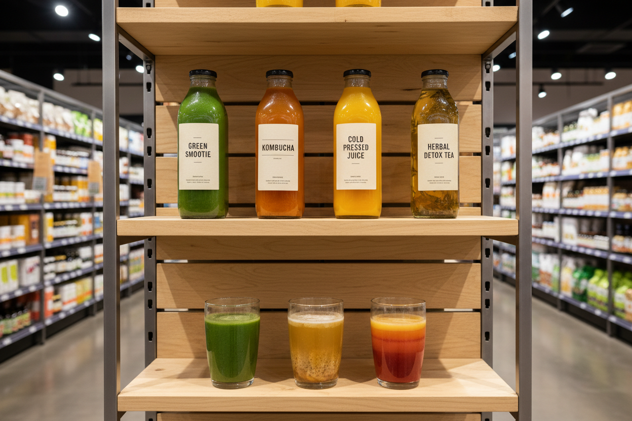 show this image with sell rack not a studio background