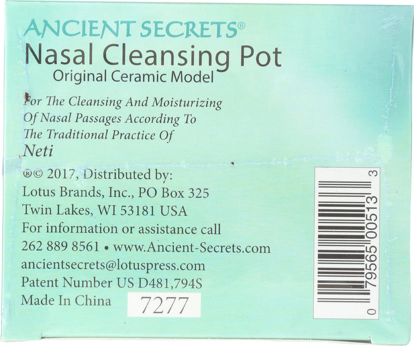 Nasal Cleansing Pot, Ceramic, 1 ct