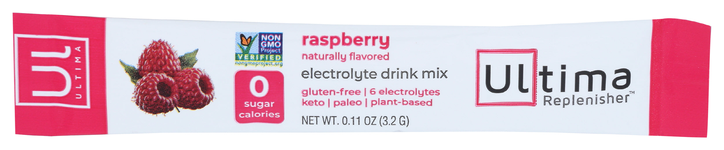 Electrolyte Powder, Raspberry, 1pk, 3.2gm