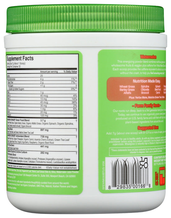 Greens Blend Energy, Watermelon, 30serv, 7.4 oz